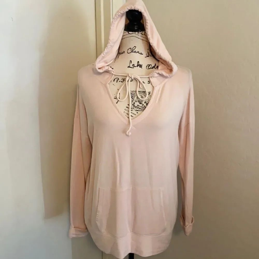 Soft Surroundings Pink Pullover Hoodie